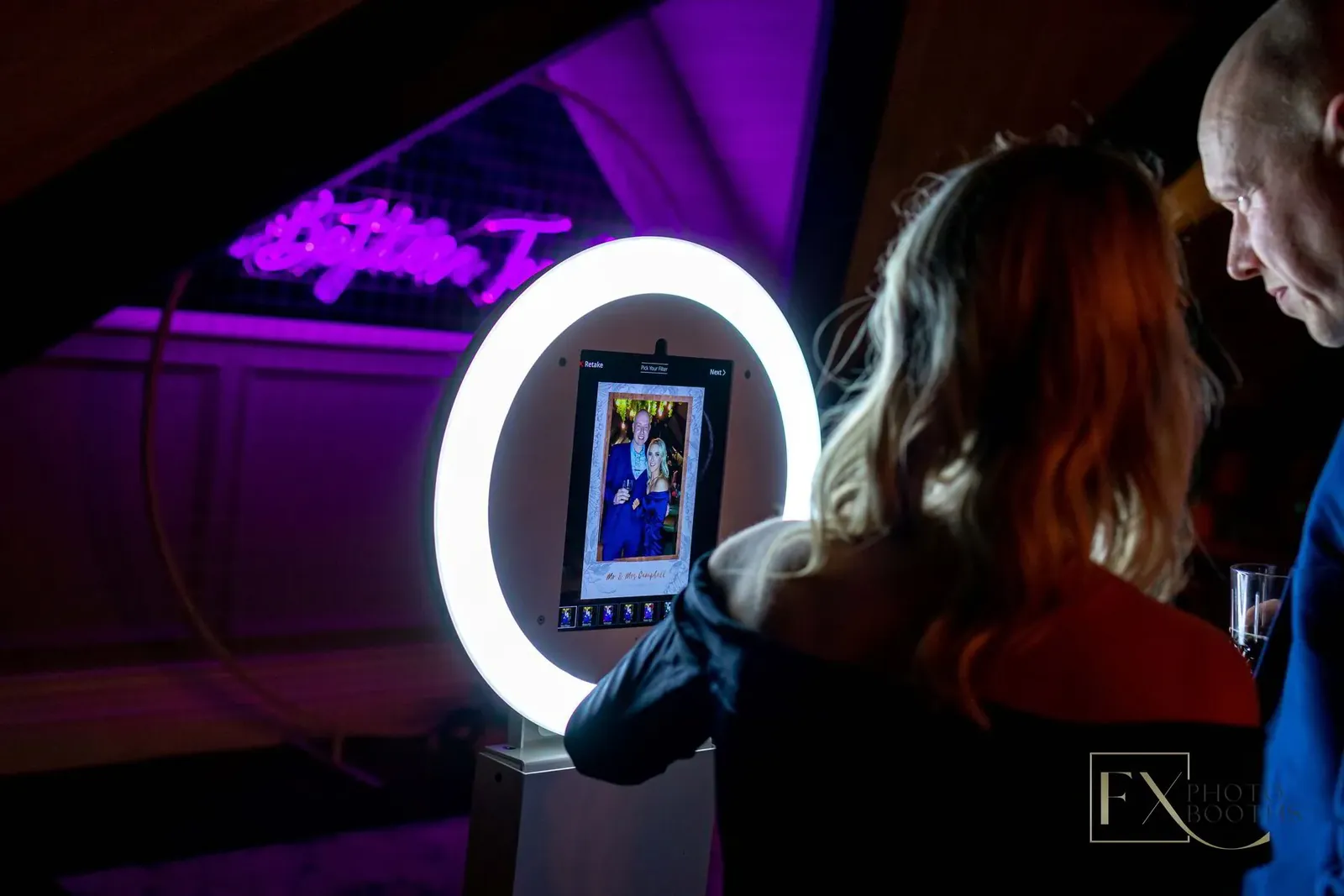 Aura wedding photo booth in Lancaster