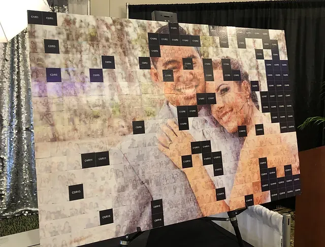 Mosaic photo booth