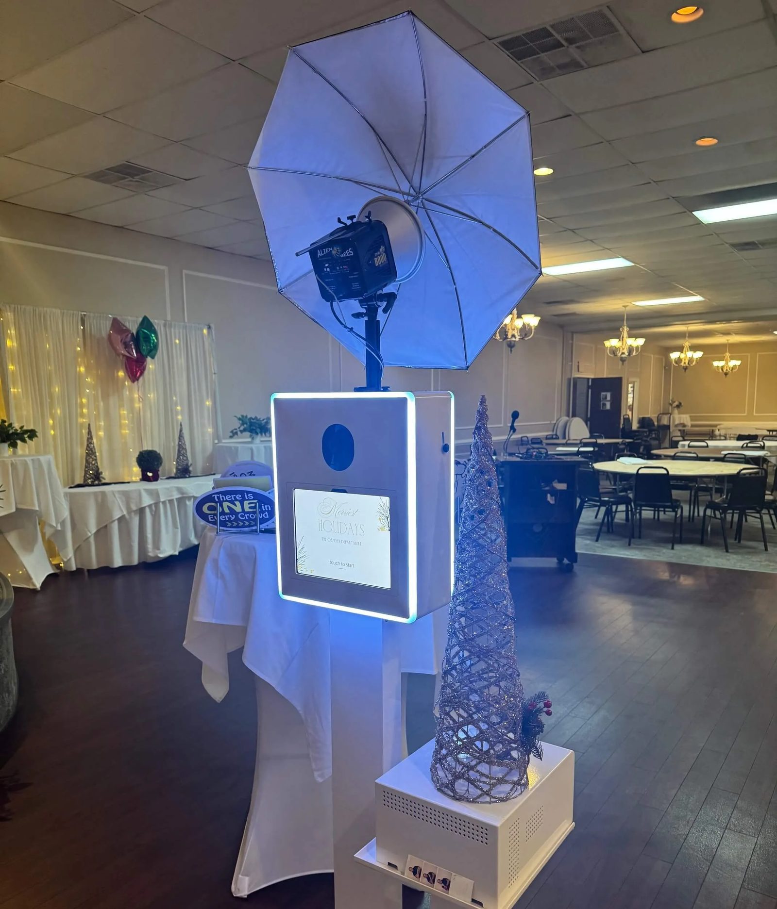 The Edge DSLR booth at a corporate event