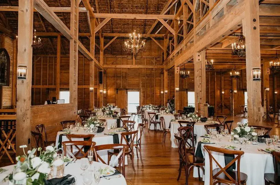 Luxury wedding photo booth setup at The Star Barn