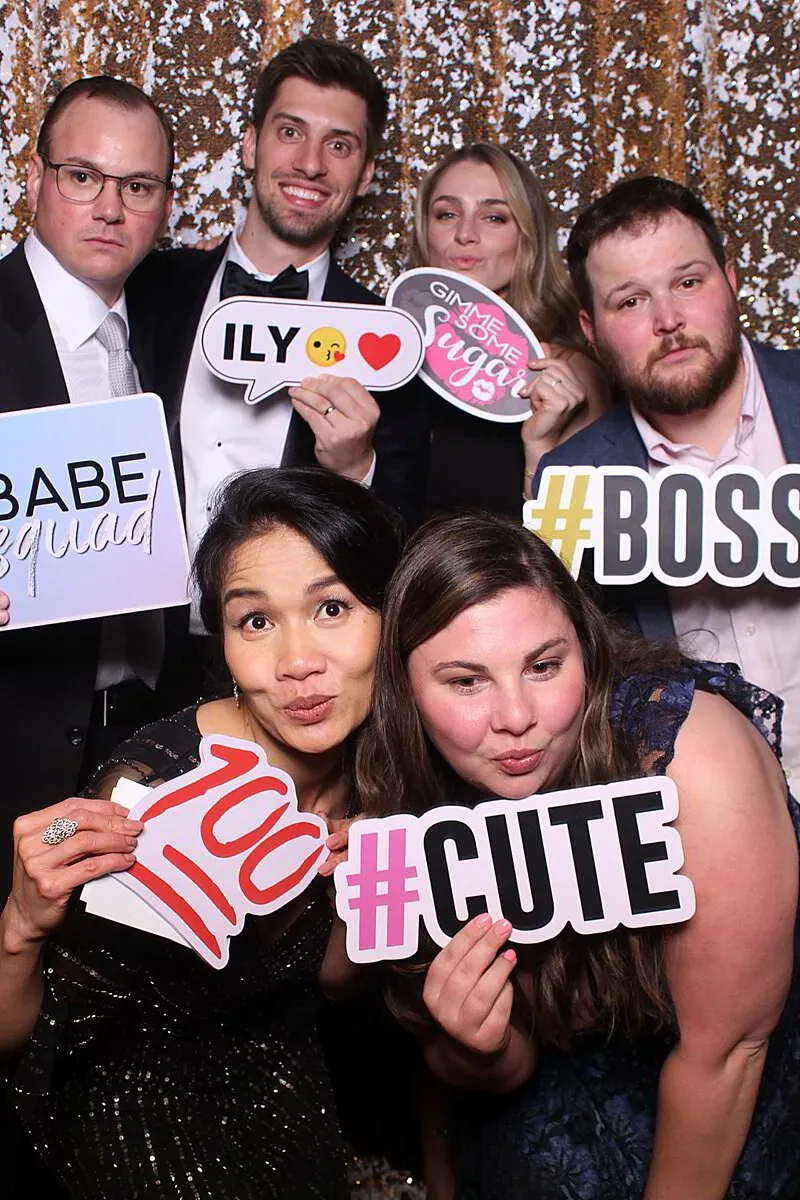 Guests enjoying an FX Photo Booth at Cork Factory Hotel
