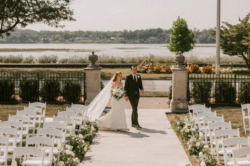 Vintage-inspired photo booth in an estate setting