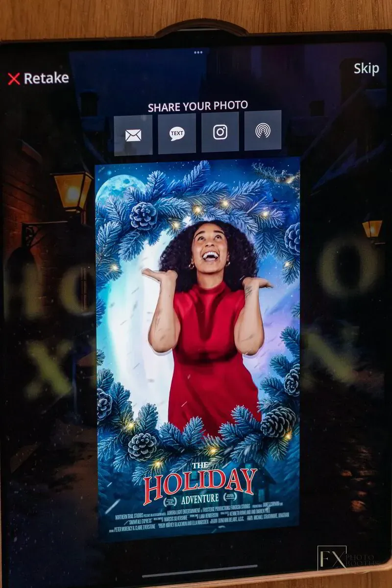 FX Photo Booths holiday photo strip experience