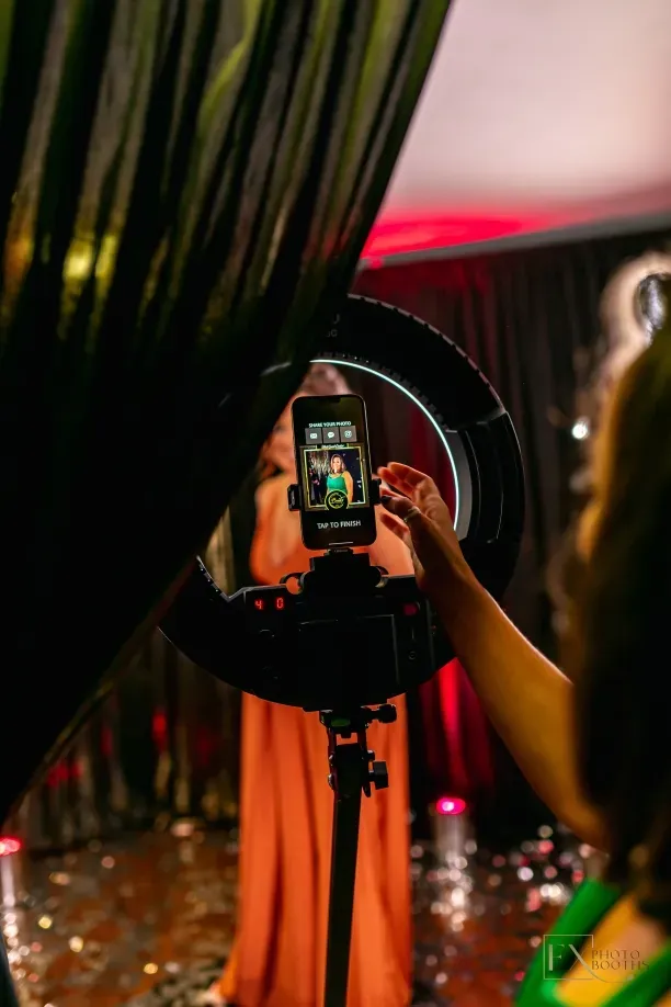360 booth in action