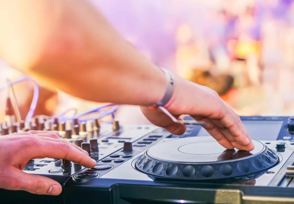 DJ at a wedding reception