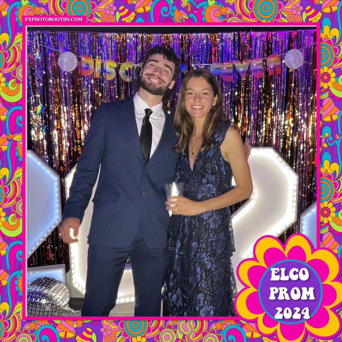 Party photo booth template example