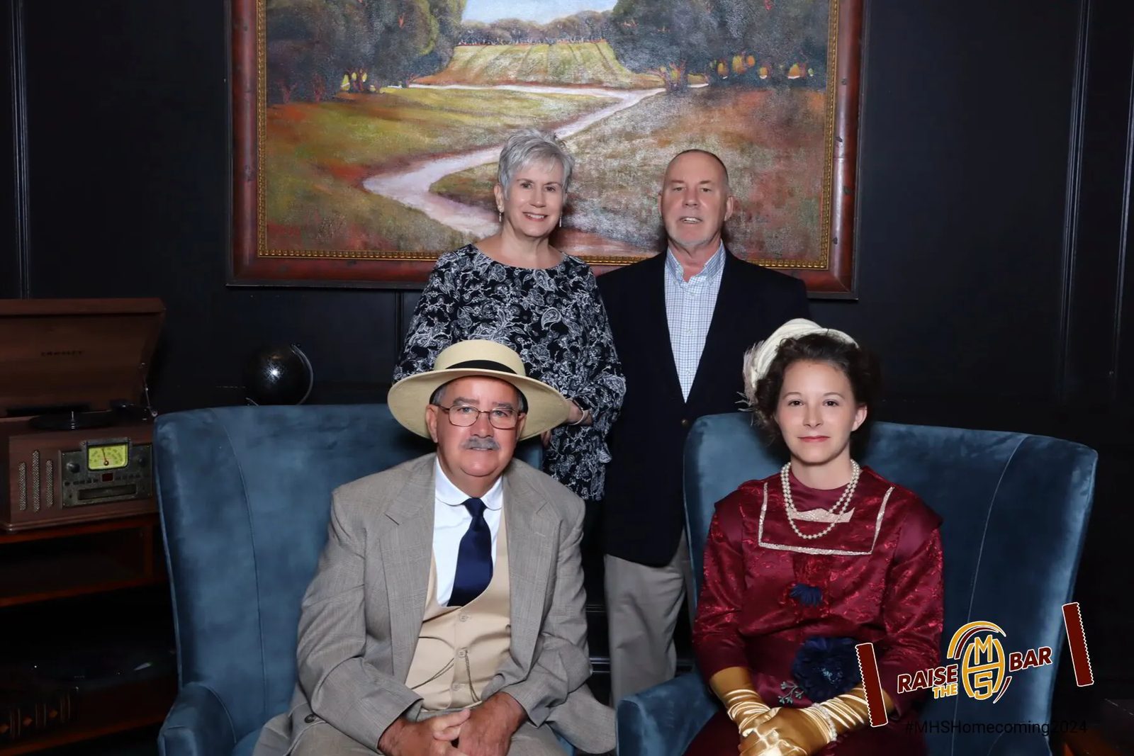 Branded photo lounge portrait at Milton Hershey School