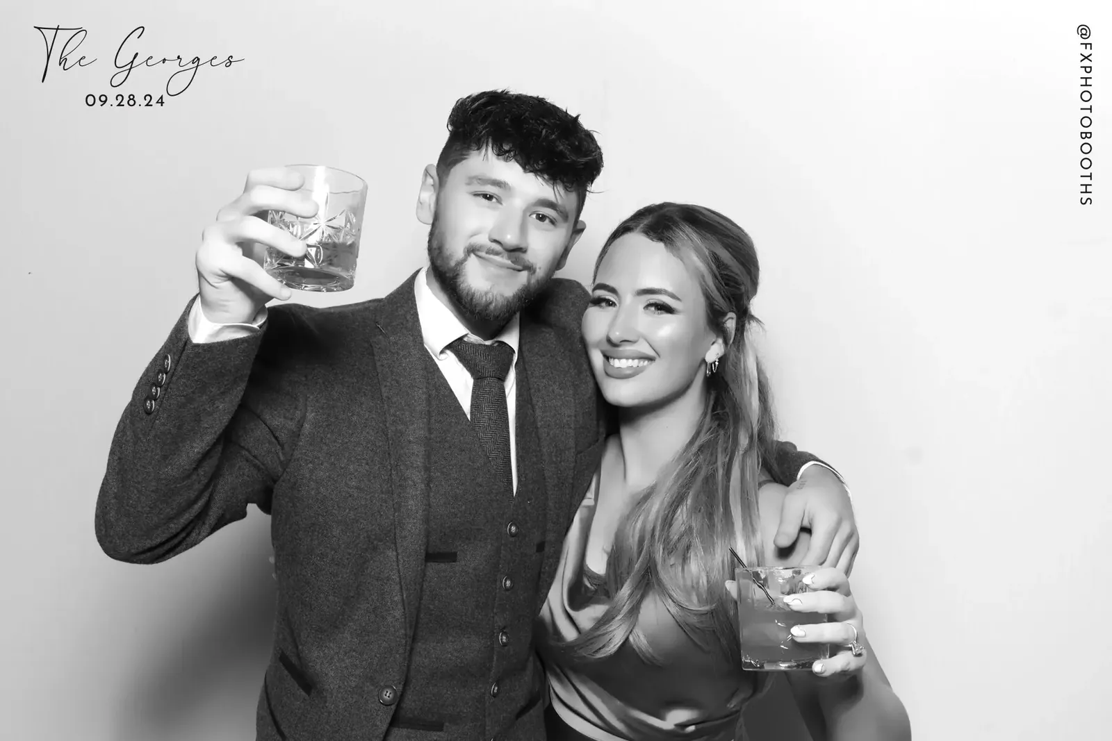 FX Photo Booths glam booth wedding at The Willows at Ashcombe