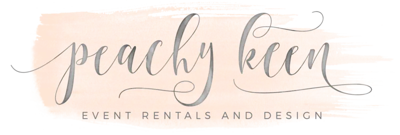 Peachy Keen Event Rentals logo