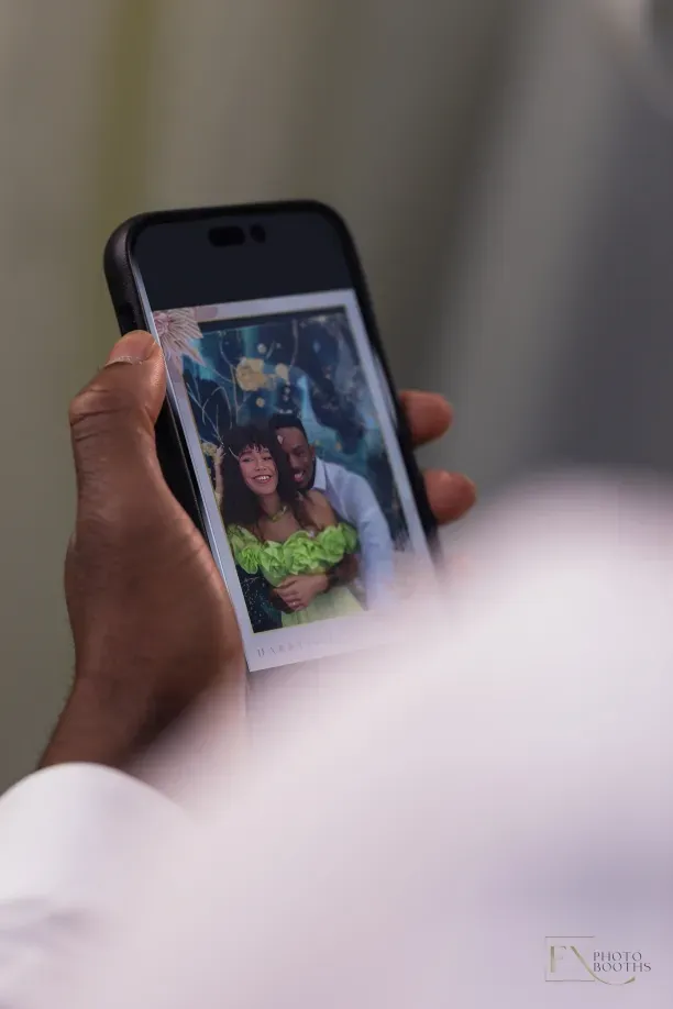 Guest using the FX Virtual Photo Booth on a phone