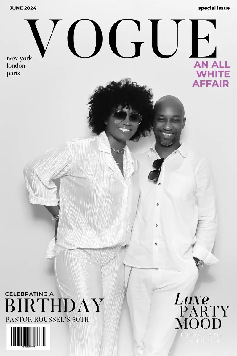 Vogue magazine style photo booth experience