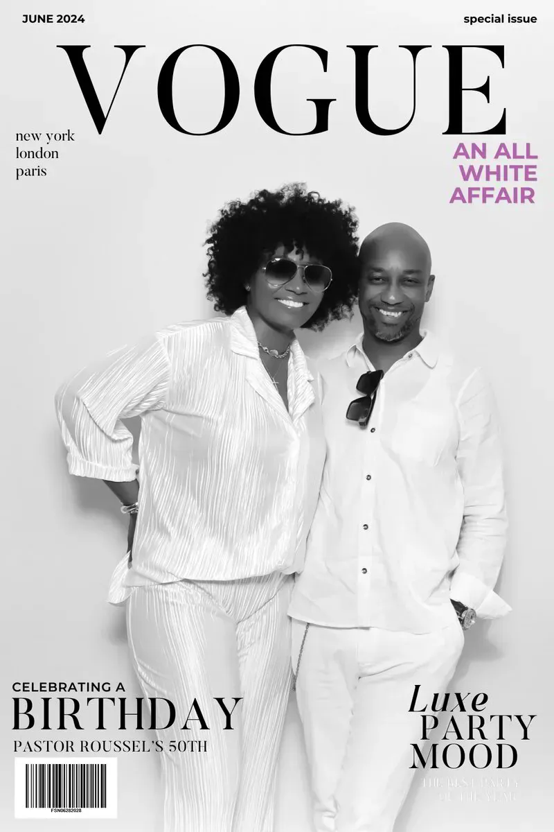 Vogue magazine style photo booth experience