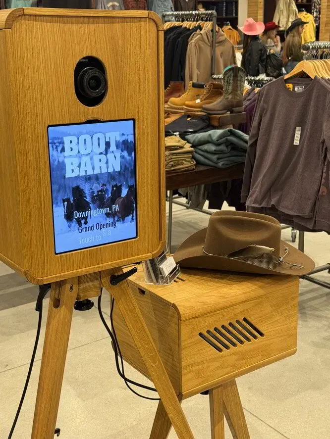 Boot Barn grand opening photo booth
