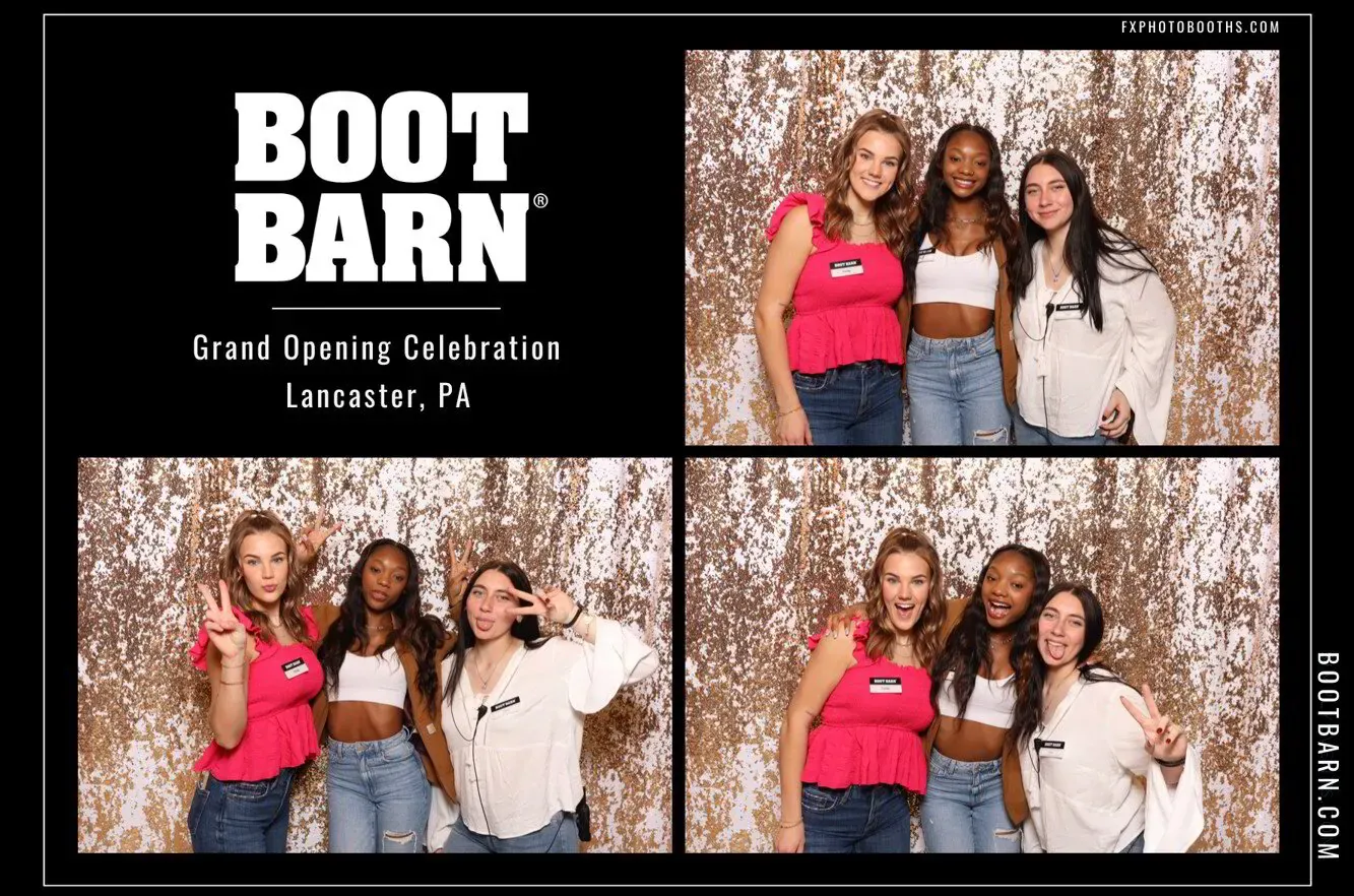 Boot Barn grand opening photo booth